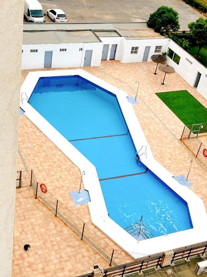 Apartamento Roquetas De Mar Urbanizacion, 2 Dormitorios, Gran Terraza Con Vista Al Mar, Wi-Fi, Parking Y Piscina ภายนอก รูปภาพ